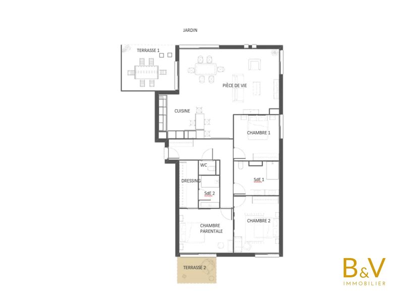 Vente appartement 4 pièces 115 m² à Valbonne (06560), 850 000 €