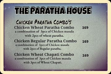 The Paratha House menu 