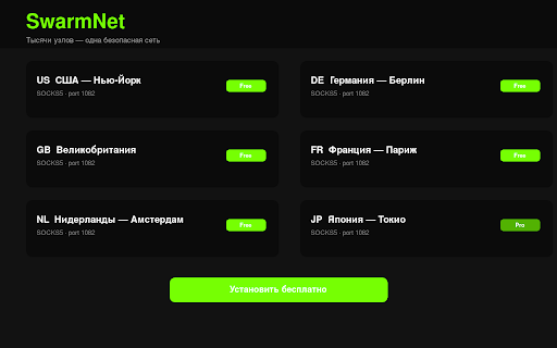 SwarmNet — Рой для твоей приватности screenshot 1