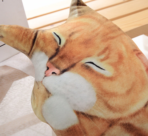 Title 10, 3D Simulation Cat Pillow Toy Printed Plush Cush...