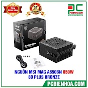 [Mã 1212Elsale0 Giảm 5% Đơn 400K] Nguồn Máy Tính Msi Mag A650Bn 650W 80 Plus Bronze New Chính Hãng