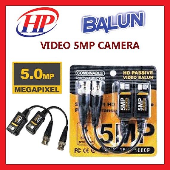 Balun Video Nút Nhấn Dành Cho Camera 5Mp Độ Phân Giải Full Hd