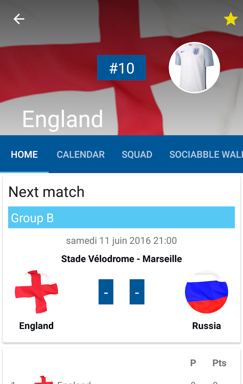 European cup 2016 Screen 3