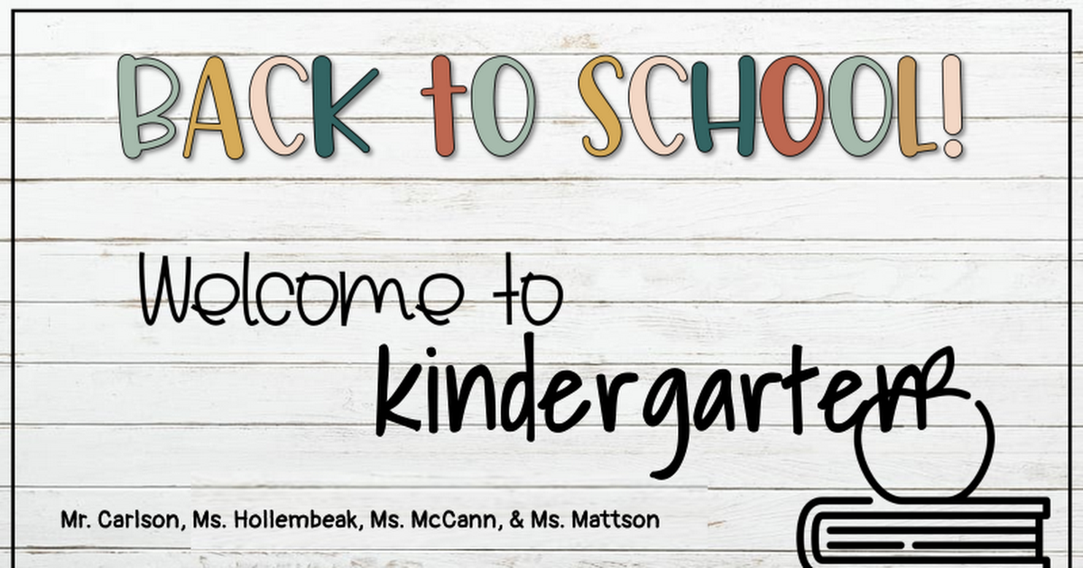 K-Curriculum Night