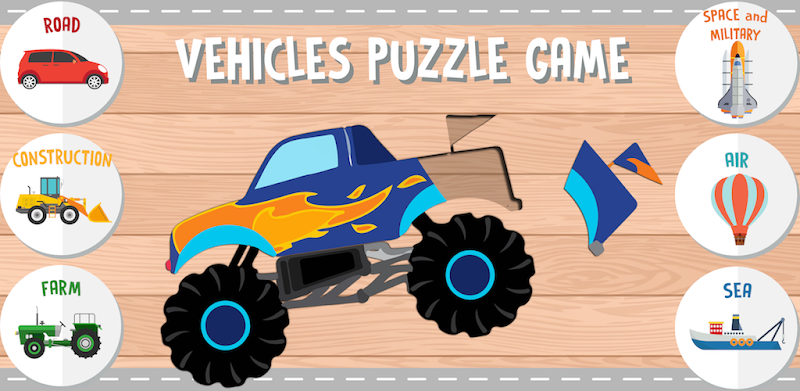 Vehicles Puzzle for Kids