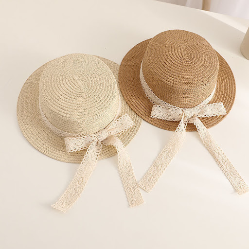 Title 6, Lace Bow Ribbon Straw Hat