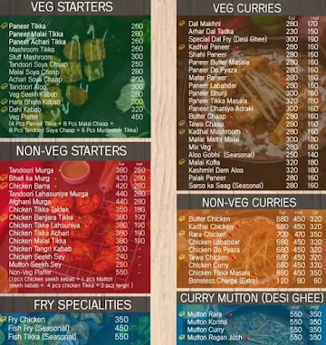 Potli menu 