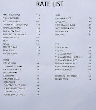 Pratish Pao Bhaji & Juice Center menu 1