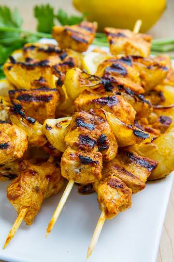 Moroccan Grilled Chicken Kabobs Recipe