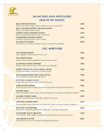 Maasa - The Golden Coast menu 