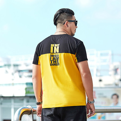 Title 3, Oversized loose short sleeve shirt for larger m...