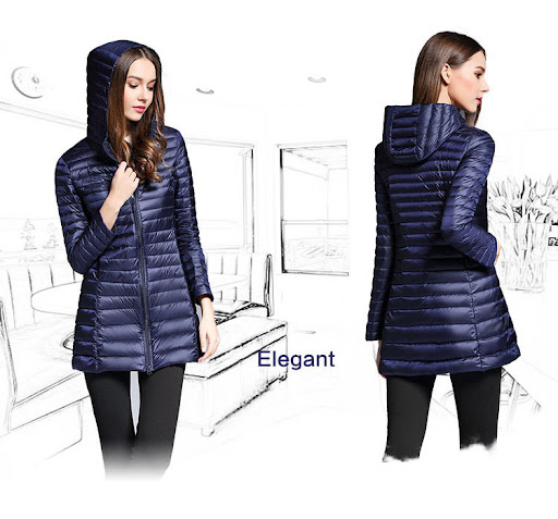 Title 5, Womens slim down jacket