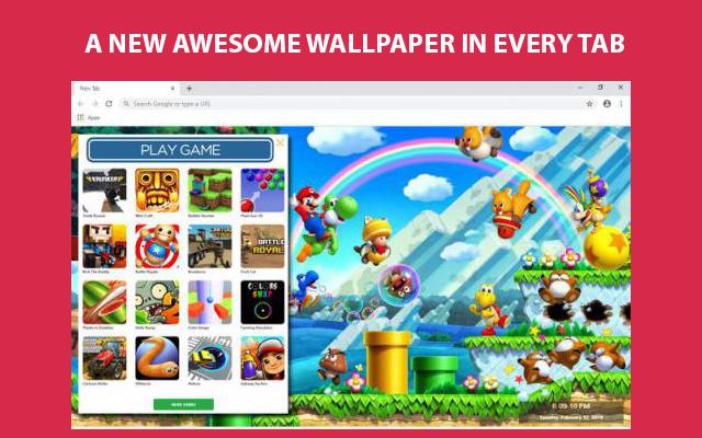 Super Mario Wallpapers and New Tab