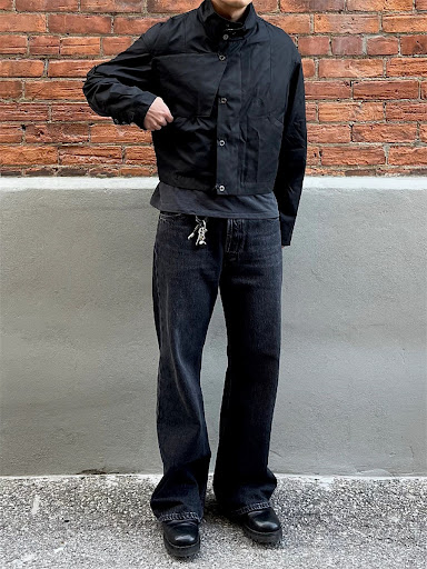 Title 20, Retro Washed Black Stonewashed Distressed Loose...