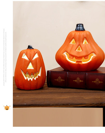 Title 7, Halloween Pumpkin Lantern Decoration Office Des...
