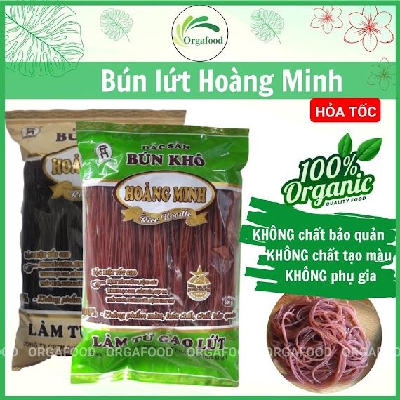 Bún Gạo Lứt Đỏ Đen Hoàng Minh Eat Clean 500G Thức Ăn Healthy Giảm Cân Cho Người Ăn Kiêng