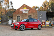 The Audi A1 on Route 62 outside The Karoo Moon Motel in Barrydale.