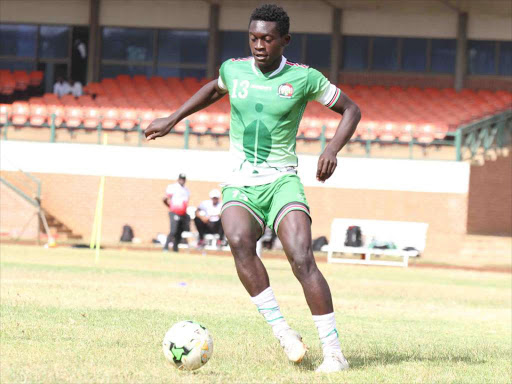 Teddy Osok during Harambee Stars team training