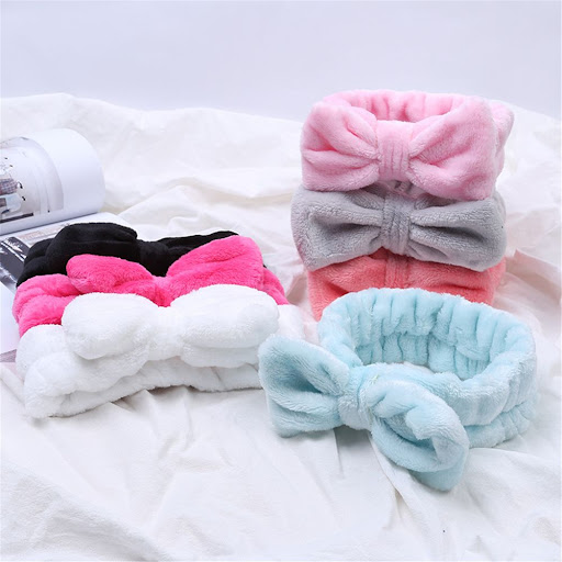 Title 2, Coral Velvet Bow Cross Hairband, Stylish and Co...