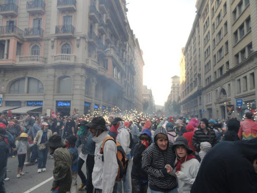 Correfoc The Fire Run Barcelona Spain 2010