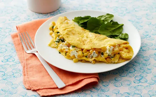 Double Egg Classic Corn Cheese Omelette