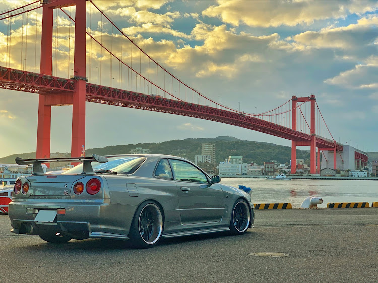 スカイライン GT-Rの橋と愛車・今は昔・・・( *´艸｀)・古い写真ですみません・若戸大橋・北九州市に関するカスタム事例の投稿画像1枚目