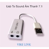 [Chính Hãng] Dây Chuyển Đổi Âm Thanh Viki Chuyển Từ Cổng Usb Sang Âm Thanh Và Míc 7.1 - Sound Dây, Usb Sound Có Dây 7.1