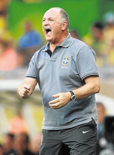 AIMING HIGH: Luiz Felipe Scolari, head coach of Brazil, believes his team stands a good chance of a World Cup win, not least because they will be playing on home grounds Picture: