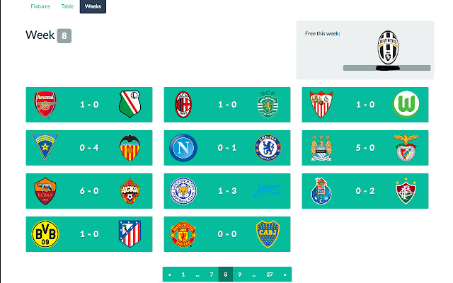 Fifa generator week view plugin chrome extension