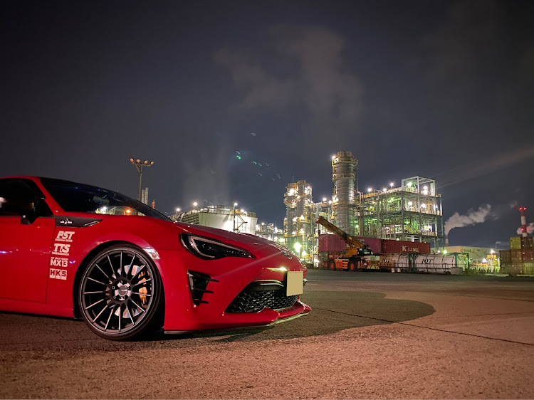 86の#カッコつけていこう・teamTSR・夜の墓参りレーシング・からの大竹工場夜景・明日も墓参りに関するカスタム事例の投稿画像1枚目
