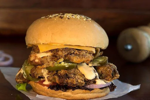 Peri Peri Double Chicken Burger