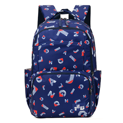 Title 14, Simple Junior High School Student Schoolbag. Pe...