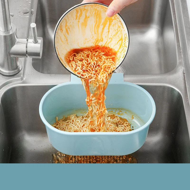 Cesto Filtro de Basura para Fregadero de Cocina, Estante de Suministros para el Hogar, Cesta Colgante para Desagüe de Fregadero.