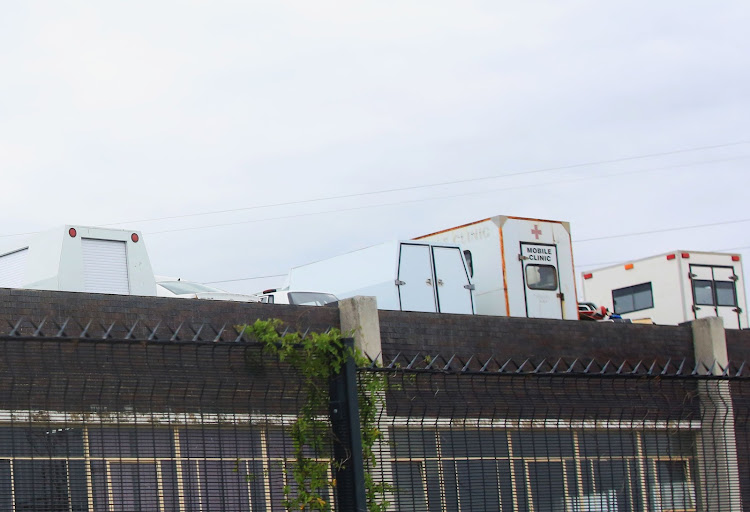 Derelict health department vehicles.