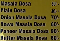 Dosa Point menu 1