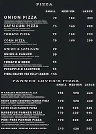 Pizza University menu 1