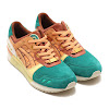 asics tiger gel-lyte iii 24kilates brown / green