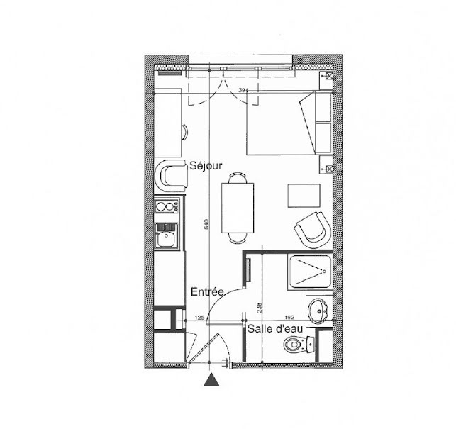 Vente appartement 1 pièce 23 m² à Villejust (91140), 85 000 €