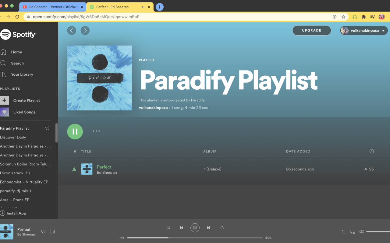 Paradify - Youtube to Spotify Preview image 4