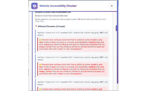 Website Accessibility Checker screenshot 3