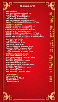 Mystic Momos menu 1