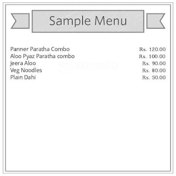 Balaji Paratha Corner menu 