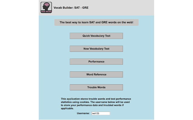 Vocab Builder: SAT - GRE chrome extension