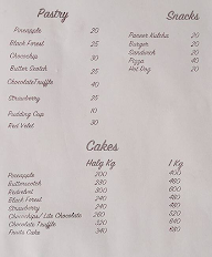 Bisht Cake Place menu 1