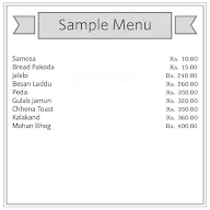 Anpurna Sweets & Restaurant menu 1