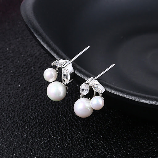 Title 14, Xhdkids S925 Silver Cherry Earrings for girls, ...