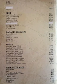 Ignite - Chairman's Jade Club & Resort menu 2