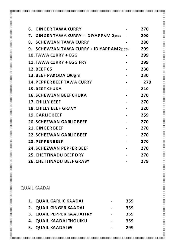 Mount Road Beef Briyani menu 