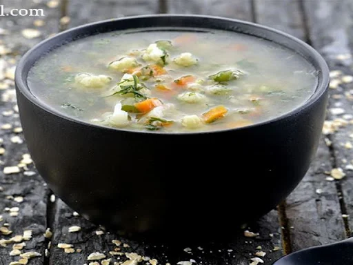 Veg Burnt Garlic Soup