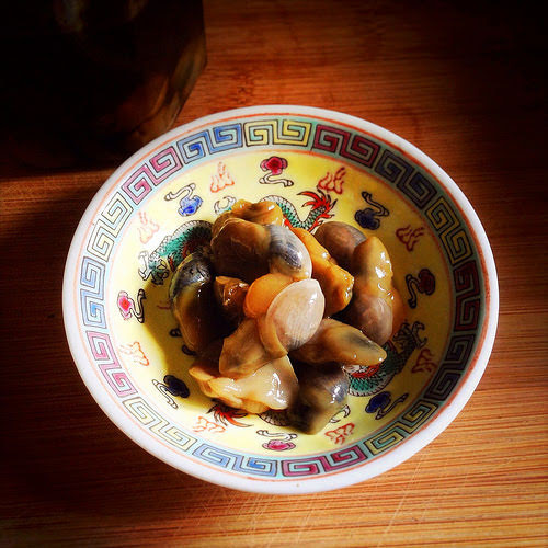 Chinese, Pickled, Yellow Mud, Clam,  黄泥螺, wine